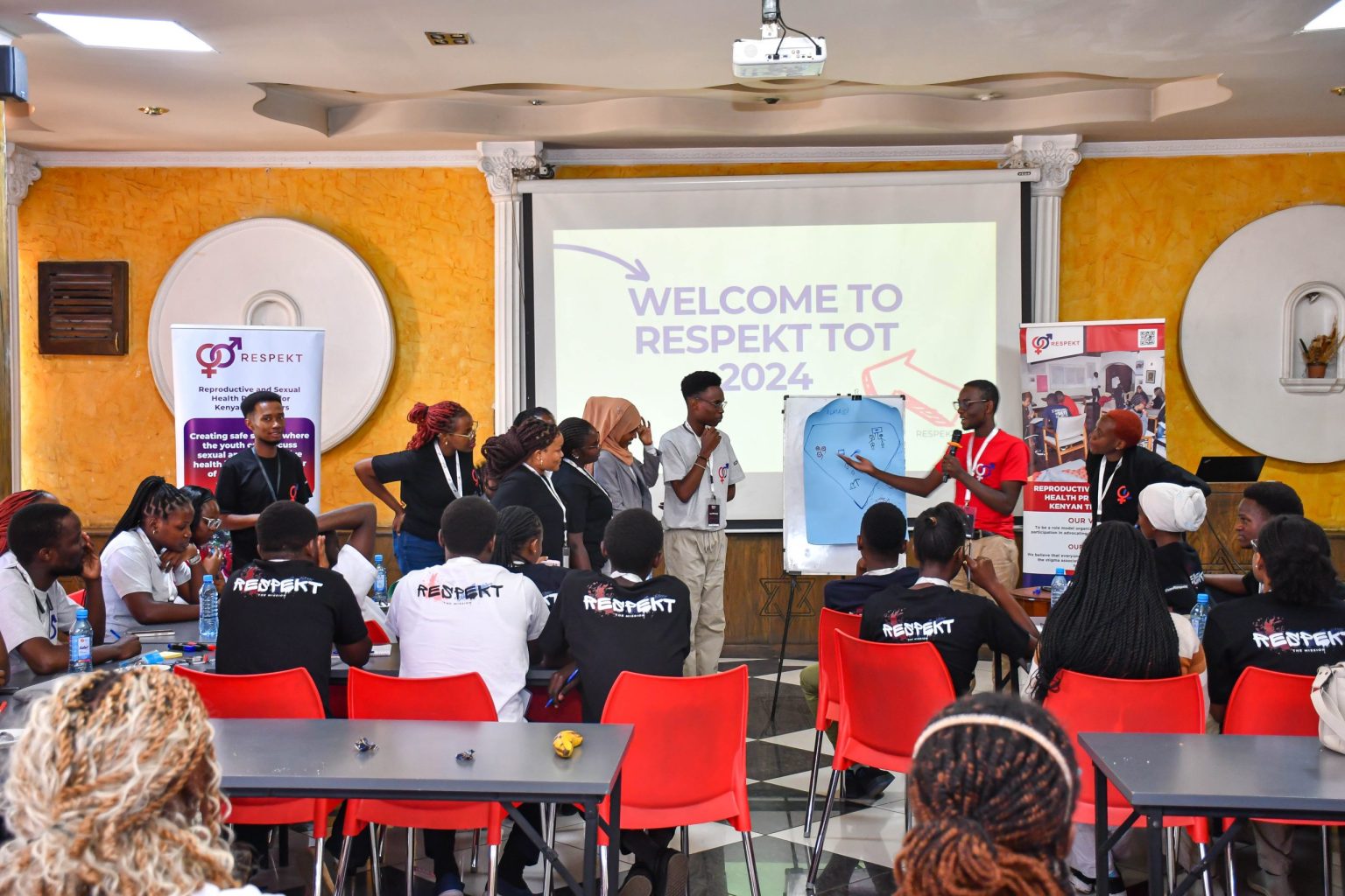Peer education workshop in progress